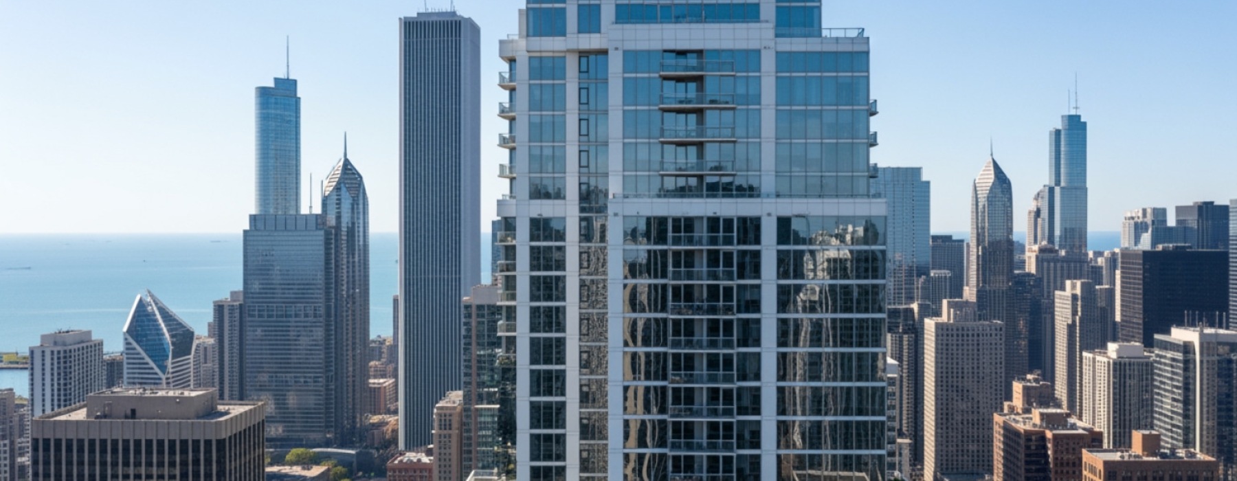 skyline view apartments Chicago