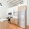 pendant lights above sink counter in kitchen