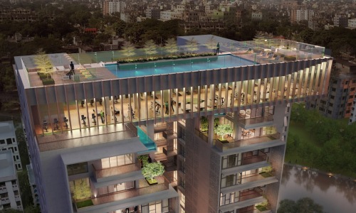 modern high rise amenities